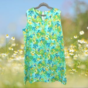 1960s Minidress Shift Floral Vintage